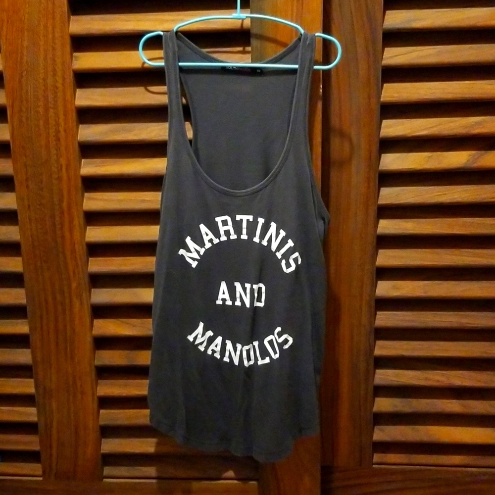 Martinis & Manolos tank top. Coolness from Ron Robinson LA boutique 👠 - Picture 6 of 7
